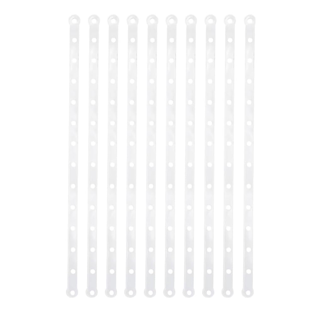36pcs Plastic White Display Hanger Strips,Coordinate Heavy Weight Plastic Displays Stable Hanger Connector (White)