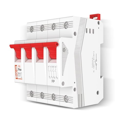 Image of Isolator with Current Rating 100A FP IS /IEC 60947-3Voltage: 240 /415 V ACFrequency: 50 Hz