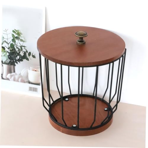 Cesta de almacenamiento negra BESPORTBLE con tapa miniatura 7