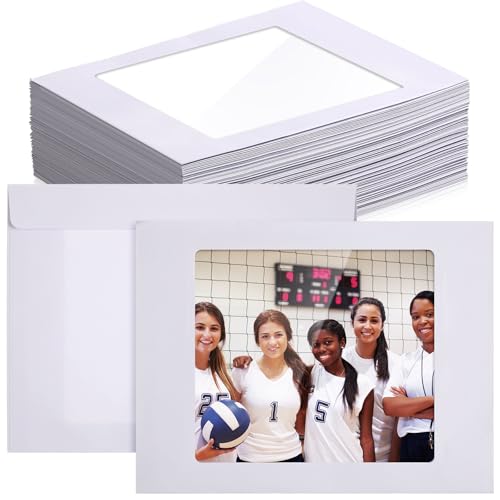 Fainne 250 Pieces Full Face Window Envelopes for Photos, 9 x 12 Inch