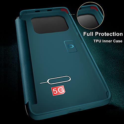 MOONCASE Capa para Xiaomi Mi 11 Ultra, capa flip de couro PU + capa interna de TPU macio capa protet