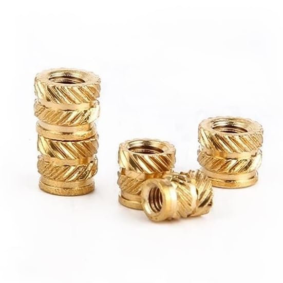 Écrous d'insertion en laiton M3 x 4,6 x 5,7 mm moletés pour impression 3D x50