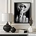 Poster Master Fuck Print - Middle Finger Poster - Sexy Lips Art - Black and White Photography Wall Design - Self Expression Art - Modern Bedroom or Living Room Wall Decor - 8x10 UNFRAMED Wall Art