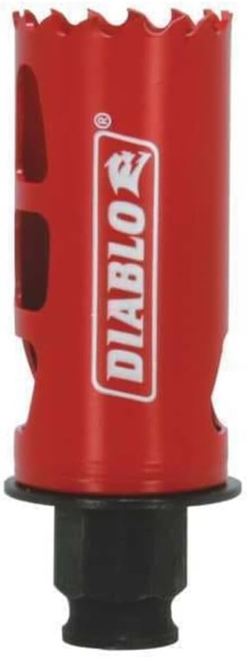 Diablo Bi-Metal Hole Saw with Variable Tooth Design for Faster Cuts - Fits with Snap-Lock Plus Mandrel System - 5" Diameter, 2-3/8" Length - DHS5000