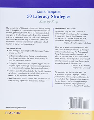 50 Literacy Strategies: Step-by-Step (Teaching Strategies Series) - Image 2