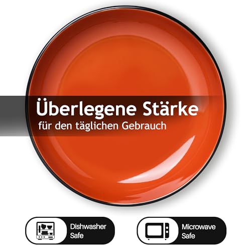 Suppenteller Miamio 900 ml, 22 cm Geschirrset für Suppen und Salate