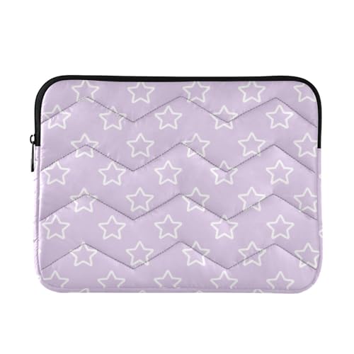 Funda para portátil 15-16 pulgadas Stars Shape Light Purple miniatura 1