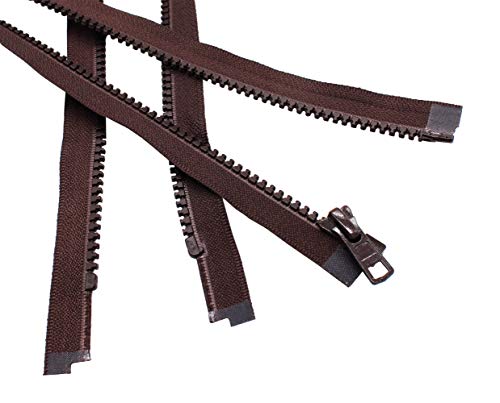 17" Vislon Zipper ~ Ykk #5 Molded Plastic ~ Separating - 917 Dark Chocolate Brown (1 Zippers/Pack) #TOP4