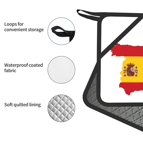 Maniques et gant de cuisine drapeau espagnol pour barbecue - 6