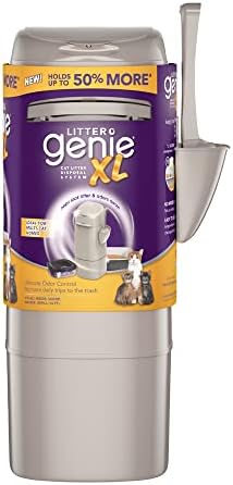 Litter Genie Pail - Cat Litter Disposal System - Cat Litter Box Disposal - Cat Litter Scoop - Cat Litter Bags - Beige, XL