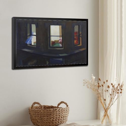 Toile Edward Hopper cadre suspendu pour sublimer un mur vide