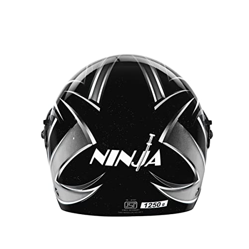 Image of Studds Ninja D5 Full Face Helmet (Black and Grey, XL)