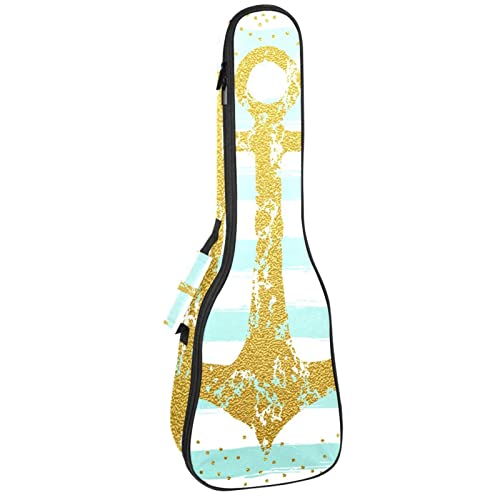 Sac robuste pour ukulélé de concert avec protection 10 mm et finitions de style océan