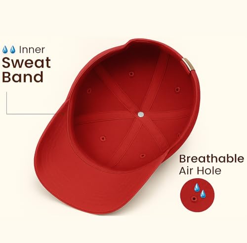 Image of Unisex Adjustable Baseball Cap Pack of 2 - Solid Color, Breathable, Stylish Cotton Caps for Men & Women - Outdoor Sports, Travel, Casual Wear