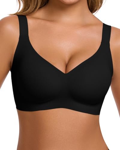 Ubras Breathable Jelly Wireless Bra, Supportive Seamless Bra for Women Comfortable Bralette
