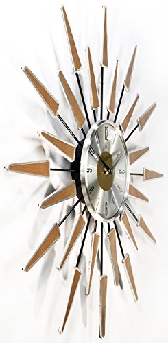 Infinity Instruments Satellite Clock, Walnut #TOP1