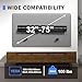 XINLEI No Stud TV Wall Mount, Drywall Studless TV Hanger for Most 32-75 inch Flat Screen TVs, Holds up to 100lbs, No Stud, No Drill, No Anchors, Easy Install (MF81M)