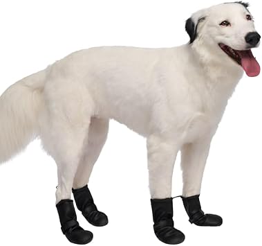 Canada Pooch Waterproof Boots - Dog Boots & Paw Protectors with Anti Slip Rubber | Easy On Waterproof Boots for Dogs with Velcro Strap, Great for Dogs