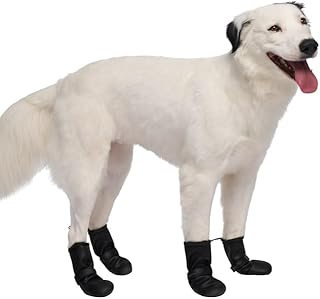 Canada Pooch Soft Shield Dog Rain Boots - Dog Boots & Paw Protectors with Anti Slip Rubber | Easy On Waterproof Boots for Dogs with Velcro Strap, Great for Dogs