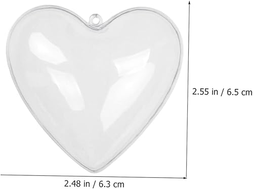 Miniatura 4 de ABOOFAN 12pcs Transparent Love Box Glass Ornaments Clear Christmas Ornaments Christmas Decor Christmas Baubles Christmas Clear Baubles Fillable