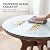Btikita 20" Tempered Glass Table Top Round Transparent Table Surface 1/4" Thick Flat Polished Edge Multipurpose for Home Office Glass Countertop (20 inch)