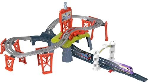 Thomas & Friends Diecast Toy Train Set Race for the Sodor Cup Track Playset with Thomas & Kana Engines for Pretend Play Kids Ages 3+ Years