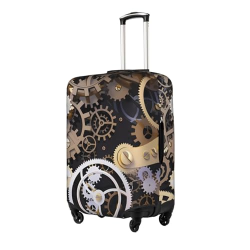 Steampunk Mechanical Gears Suitcase Covers for Luggage, Dustproof Anti-scratch Wheeled Case Cover, Washable Protector Fits 22" - 24" Suitcases2