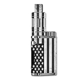 Skin Decal Vinyl Wrap for eLeaf iStick Pico 75W Vape Stickers Skins Cover/Black White Grunge Flag...