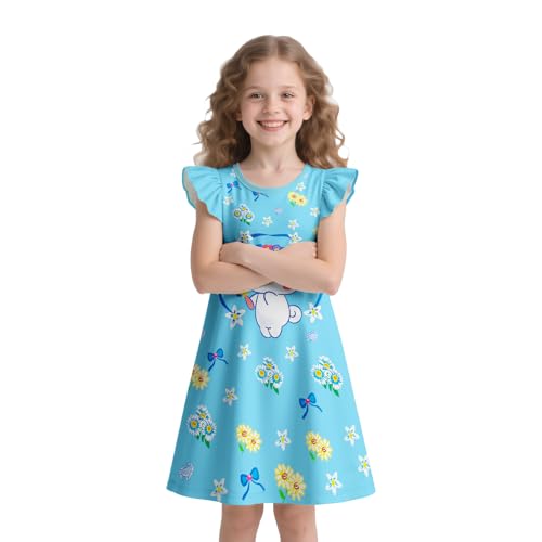 Girls Cute Purple Dress Kids Lovely Dresses Party Outfit Birthday Gift