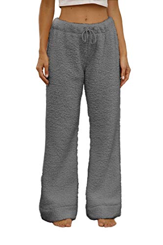 Famulily Womens Winter Cozy Lounge Pants Warm Soft Fleece Pajama Bottoms Sleepwear