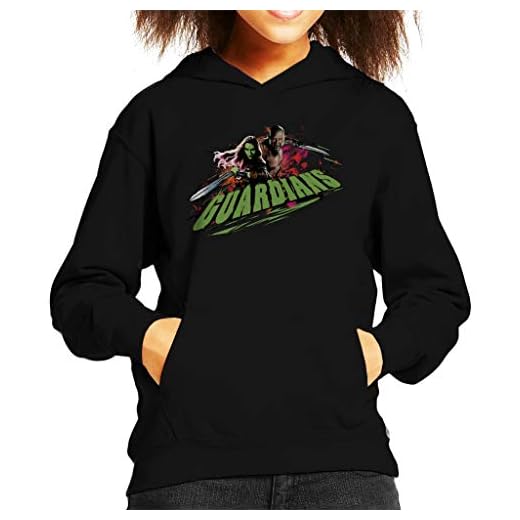 Marvel Guardians of The Galaxy Vol 2 Gamora and Drax Kid's Hooded Sweatshirt
