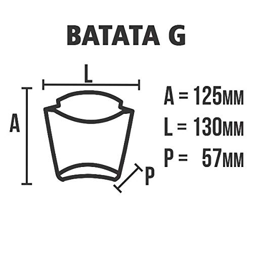 Embalagem Batata Frita Grande Preta