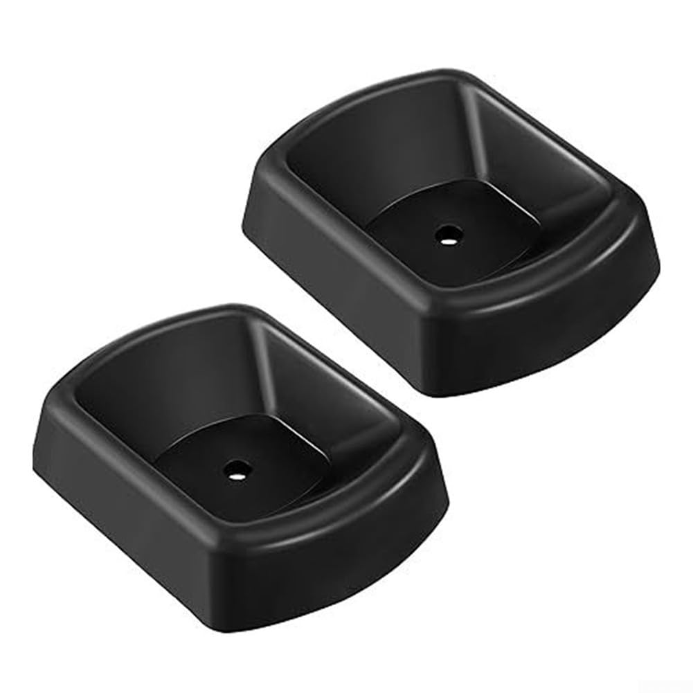 Lot de 2 cales de roue en caoutchouc robuste pour roulettes de 15,2 cm, pour remorques de camping-car et bateau (2 pièces)