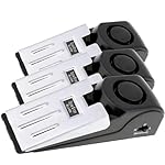 Meichoon Alarm Door Stopper Wedge Jammers for Inside 120db Loud Anti-Theft Portable Windproof for Home Hotel Intruder Alert Detection Security Personal Protection Travel Safety Tools (3)