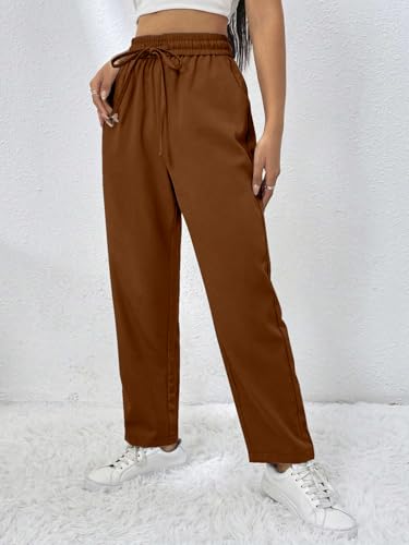 Image of Vogaan Trousers for Women | Women's High-Waisted Wide Leg Pant | Women Trousers Pants | Korean Trousers for Holiday