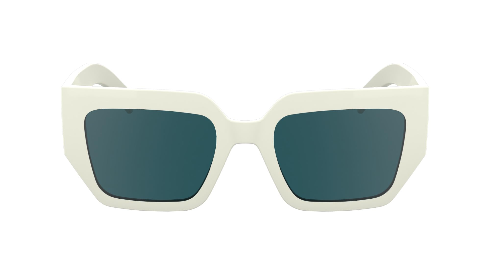 KARL LAGERFELD Women's Sunglasses KL6166S - White with Solid Petrol Lens