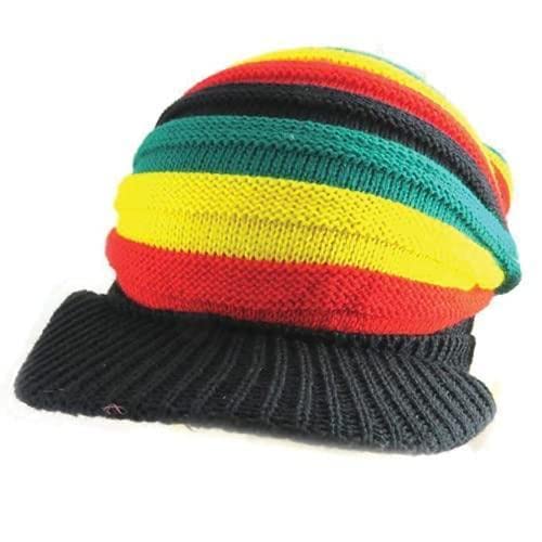 CRAZY Lizard Rasta Hat Dreadlock Hats for Men Ideal Dread Cap and loc Cap for Dreadlocks Men Warm and Good fit for Long Hair