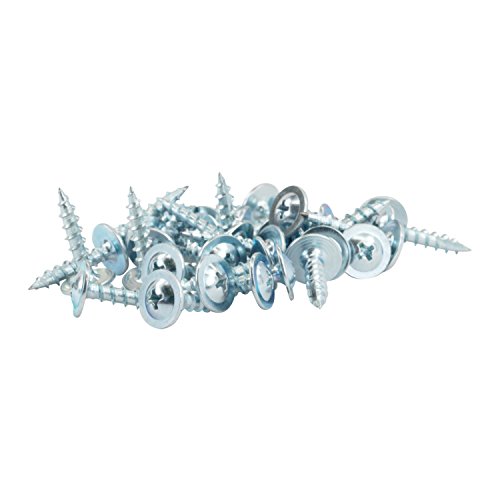 Rok Hardware 100 Pack Tornillos para Madera con Cabeza Truss Phillips, Rosca Profunda #8 x 7/8" Zinc miniatura 3