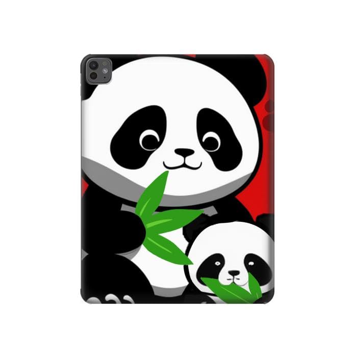 Coque iPad Pro 13 Cadeau Idéal Étui Motif Panda Kawaii pour Enfants Ados