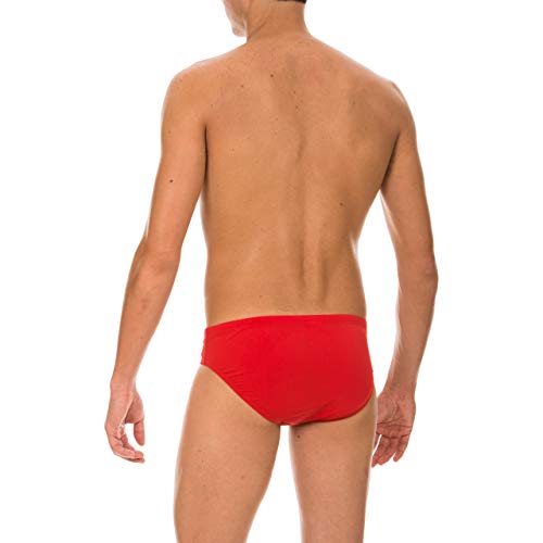 Arena Men's Standard Skys 3-Inch Brief Athletic Training Swimsuit, Maxlife Chlorine Resistant Fabric, Red, 26 #TOP3