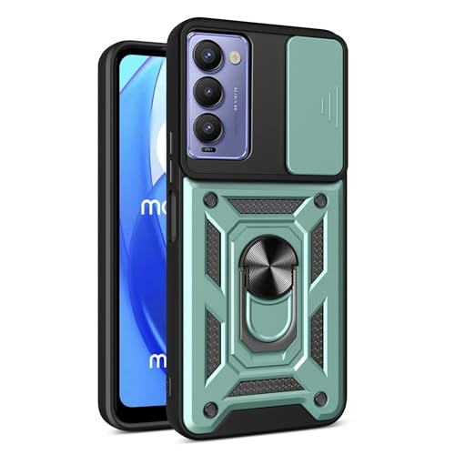 Coque pour Tecno Camon 18 étui rigide double couche vert antichoc