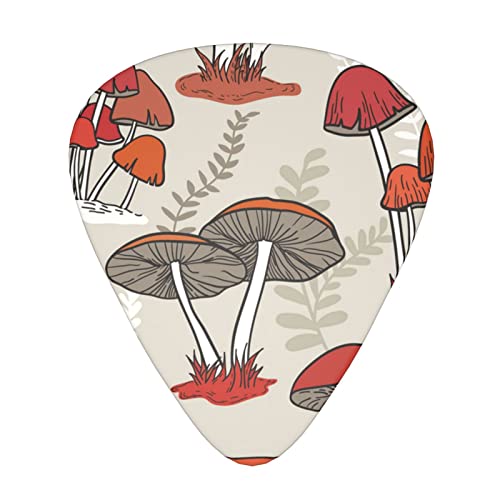Ensemble de 12 médiators de guitare Red Mushrooms pour guitare acoustique, guitare électrique, contrebasse, ukulélé - Les Beatles, Paul McCartney, John Lennon, RIngo Starr, George Harrison Ensemble de 12 médiators de guitare Red Mushrooms pour guitare acoustique, guitare électrique, contrebasse, ukulélé