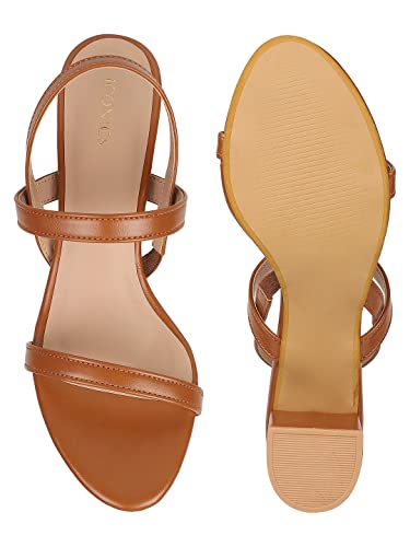 Image of ICONICS Women's Heels, Tan, 3