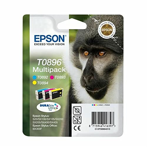 Kit Epson T0896 d'origine 3 couleurs pour remplacer vos cartouches vides de bureau