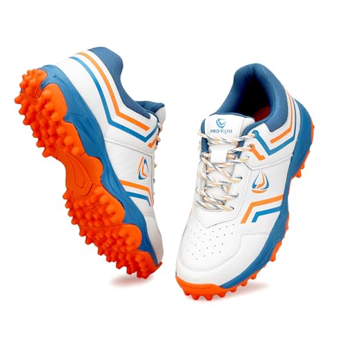 Image of PRO KVH Men's Rubber Spike Cricket Shoes Unisex Cricket Shoes | Mid-Foot Support Heel Synthetic Limited Edition Elite Performance