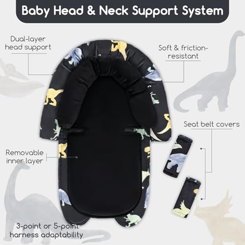 Inserto para asiento de coche infantil y funda, 2 en 1 miniatura 2