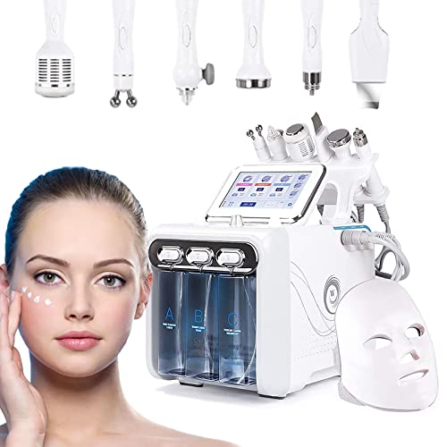 7 in 1 Wasserstoff-Sauerstoff-Gesicht Schönheits maschine Hydrafacial Hydrodermabrasion Microdermabrasion Dermabrasion Aqua Peel Maschine, Porenreiniger, Hautstraffung für die Tiefenreinigung Cover