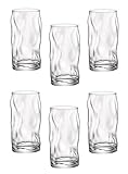 Bormioli Rocco Sorgente 15.5 oz. Cooler Glasses, Set of 6,