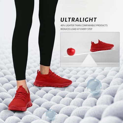 Image of Running Shoes Women Sneakers Tennis Non Slip Walking Gym Workout | Slip on Athletic Breathable Work Comfortable Fashion light Sport Casual jogging hiking Shoe
