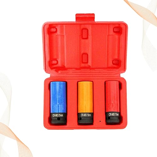 PACKOVE 9 Peças Manga De Porca De Roda De Carro Liga Manga De Parede Fina Manga De Uso Pessoal Mm Mm